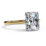 Load image into Gallery viewer, Solitaire Radiant Cut Moissanite Engagement Ring
