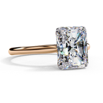 Load image into Gallery viewer, Solitaire Radiant Cut Moissanite Engagement Ring
