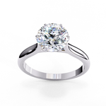 Load image into Gallery viewer, Solitaire Round Cut Lab Grown Diamond Engagement Ring

