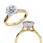 Load image into Gallery viewer, Solitaire Round Cut Lab Grown Diamond Engagement Ring
