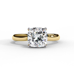 Load image into Gallery viewer, Solitaire Cushion Cut Moissanite Engagement Ring

