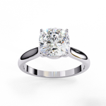 Load image into Gallery viewer, Solitaire Cushion Cut Moissanite Engagement Ring
