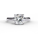 Load image into Gallery viewer, Solitaire Cushion Cut Moissanite Engagement Ring
