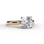 Load image into Gallery viewer, Solitaire Cushion Cut Moissanite Engagement Ring
