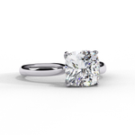 Load image into Gallery viewer, Solitaire Cushion Cut Moissanite Engagement Ring

