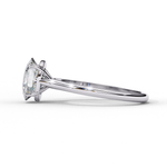 Load image into Gallery viewer, Solitaire Elongated Cushion Cut Lab Grown Diamond Engagement Ring
