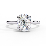 Load image into Gallery viewer, Solitaire Elongated Cushion Cut Lab Grown Diamond Engagement Ring
