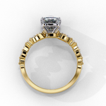 Load image into Gallery viewer, Elongated Cushion Cut Lab Grown Diamond Engagement Ring | Marquise &amp; Round Accents
