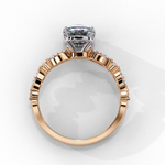 Load image into Gallery viewer, Elongated Cushion Cut Lab Grown Diamond Engagement Ring | Marquise &amp; Round Accents
