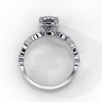Load image into Gallery viewer, Elongated Cushion Cut Lab Grown Diamond Engagement Ring | Marquise &amp; Round Accents
