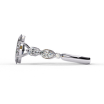 Load image into Gallery viewer, Marquise Cut Moissanite Engagement Ring | Marquise &amp; Round Accents
