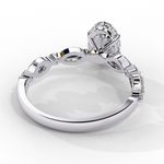 Load image into Gallery viewer, Oval Cut Lab Grown Diamond Engagement Ring | Marquise &amp; Round Accents
