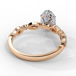 Load image into Gallery viewer, Oval Cut Lab Grown Diamond Engagement Ring | Marquise &amp; Round Accents
