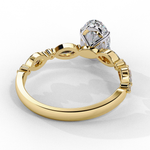 Load image into Gallery viewer, Oval Cut Lab Grown Diamond Engagement Ring | Marquise &amp; Round Accents
