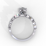 Load image into Gallery viewer, Pear Cut Lab Grown Diamond Engagement Ring | Marquise &amp; Round Accents

