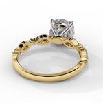 Load image into Gallery viewer, Cushion Cut Lab Grown Diamond Engagement Ring | Marquise &amp; Round Accents
