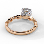 Load image into Gallery viewer, Cushion Cut Lab Grown Diamond Engagement Ring | Marquise &amp; Round Accents
