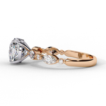 Load image into Gallery viewer, Cushion Cut Lab Grown Diamond Engagement Ring | Marquise &amp; Round Accents
