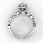 Load image into Gallery viewer, Cushion Cut Lab Grown Diamond Engagement Ring | Marquise &amp; Round Accents

