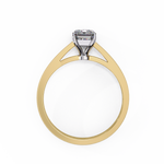 Load image into Gallery viewer, Emerald Cut Moissanite Engagement Ring | Classic Solitaire Ethical Moissanite Ring
