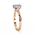Load image into Gallery viewer, Emerald Cut Moissanite Engagement Ring | Classic Solitaire Ethical Moissanite Ring
