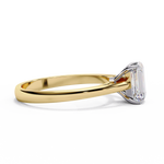 Load image into Gallery viewer, Emerald Cut Moissanite Engagement Ring | Classic Solitaire Ethical Moissanite Ring

