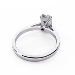 Load image into Gallery viewer, Emerald Cut Moissanite Engagement Ring | Classic Solitaire Ethical Moissanite Ring
