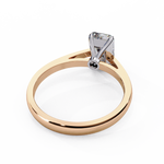 Load image into Gallery viewer, Emerald Cut Moissanite Engagement Ring | Classic Solitaire Ethical Moissanite Ring
