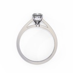 Load image into Gallery viewer, Emerald Cut Moissanite Engagement Ring | Classic Solitaire Ethical Moissanite Ring
