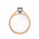 Load image into Gallery viewer, Emerald Cut Moissanite Engagement Ring | Classic Solitaire Ethical Moissanite Ring
