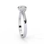 Load image into Gallery viewer, Round Cut Moissanite Solitaire Engagement Ring | Classic Sparkling Bridal Jewelry | 18K Gold &amp; Platinum
