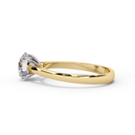 Load image into Gallery viewer, Round Cut Moissanite Solitaire Engagement Ring | Classic Sparkling Bridal Jewelry | 18K Gold &amp; Platinum
