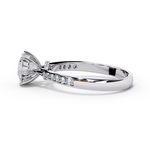 Load image into Gallery viewer, Round Cut Lab Grown Diamond Solitaire Engagement Ring | Classic 6-Prong Bridal Ring | 18K Gold &amp; Platinum
