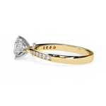 Load image into Gallery viewer, Round Cut Lab Grown Diamond Solitaire Engagement Ring | Classic 6-Prong Bridal Ring | 18K Gold &amp; Platinum
