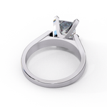 Load image into Gallery viewer, Princess Cut Moissanite Solitaire Engagement Ring | Classic 4-Prong Setting | 18K Gold &amp; Platinum (Copy)
