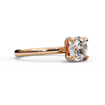Load image into Gallery viewer, Round Cut Moissanite Engagement Ring | Classic 4-Prong Solitaire | Ethical &amp; Sustainable Bridal Jewelry
