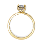 Load image into Gallery viewer, Round Cut Moissanite Engagement Ring | Classic 4-Prong Solitaire | Ethical &amp; Sustainable Bridal Jewelry
