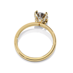 Load image into Gallery viewer, Round Cut Moissanite Engagement Ring | Classic 4-Prong Solitaire | Ethical &amp; Sustainable Bridal Jewelry
