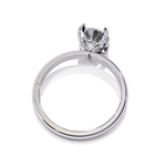 Load image into Gallery viewer, Round Cut Moissanite Engagement Ring | Classic 4-Prong Solitaire | Ethical &amp; Sustainable Bridal Jewelry

