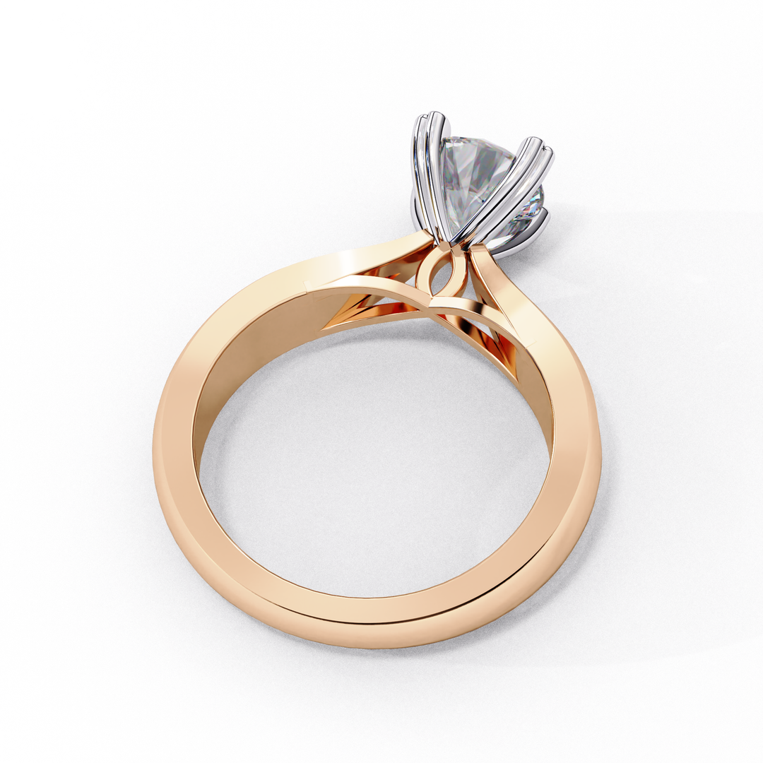 Round Cut Moissanite Engagement Ring | Classic Solitaire | Ethical & Sustainable Bridal Jewelry