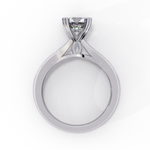 Load image into Gallery viewer, Round Cut Moissanite Engagement Ring | Classic Solitaire | Ethical &amp; Sustainable Bridal Jewelry
