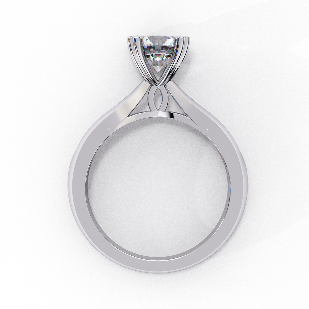Round Cut Moissanite Engagement Ring | Classic Solitaire | Ethical & Sustainable Bridal Jewelry
