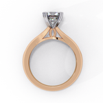 Load image into Gallery viewer, Round Cut Moissanite Engagement Ring | Classic Solitaire | Ethical &amp; Sustainable Bridal Jewelry
