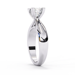 Load image into Gallery viewer, Round Cut Moissanite Engagement Ring | Classic Solitaire | Ethical &amp; Sustainable Bridal Jewelry
