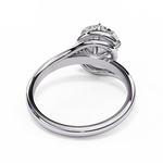 Load image into Gallery viewer, Round Cut Moissanite Engagement Ring | Twisted Rose Gold Solitaire | Ethical &amp; Sustainable Bridal Ring
