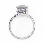 Load image into Gallery viewer, Round Cut Moissanite Engagement Ring | Twisted Rose Gold Solitaire | Ethical &amp; Sustainable Bridal Ring
