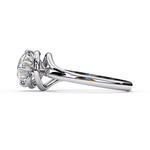 Load image into Gallery viewer, Round Cut Moissanite Engagement Ring | Twisted Rose Gold Solitaire | Ethical &amp; Sustainable Bridal Ring
