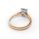 Load image into Gallery viewer, Princess Cut Moissanite Engagement Ring | Classic Solitaire in White Gold | Ethical &amp; Affordable Alternative to Diamond
