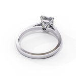 Load image into Gallery viewer, Princess Cut Moissanite Engagement Ring | Classic Solitaire in White Gold | Ethical &amp; Affordable Alternative to Diamond
