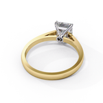 Load image into Gallery viewer, Princess Cut Moissanite Engagement Ring | Classic Solitaire in White Gold | Ethical &amp; Affordable Alternative to Diamond
